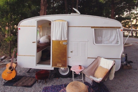 See all the pictures & transformation of Pearl the Camper here: http://www.thelovelyindie.com