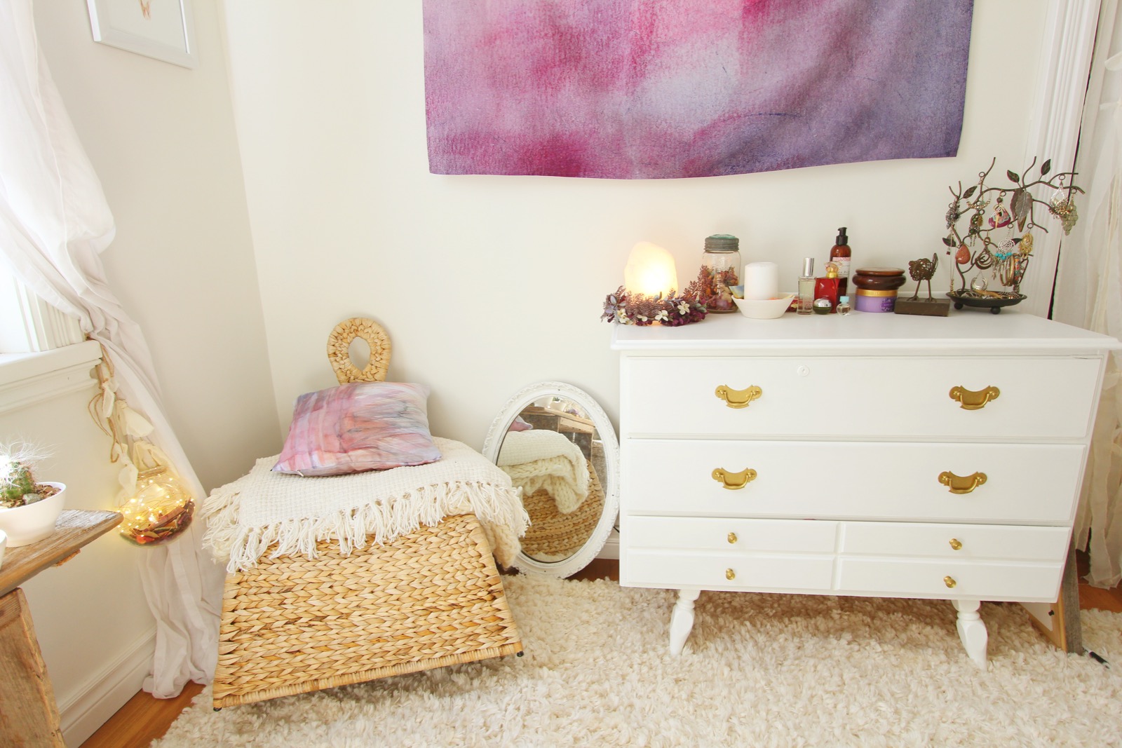 Bohemian Bedroom Decor Ideas Diy Hippie Paint Dresser Redo